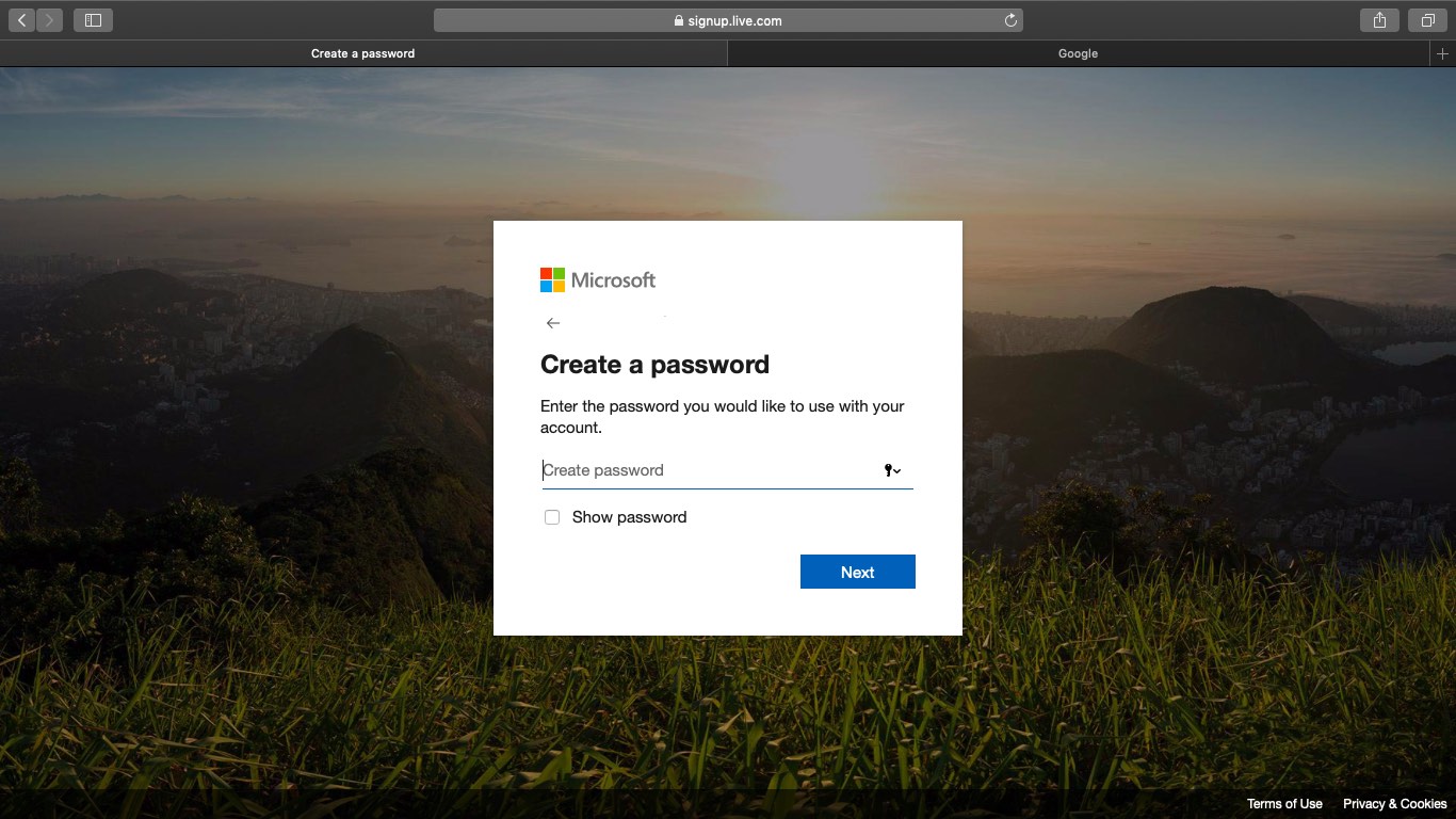 create password