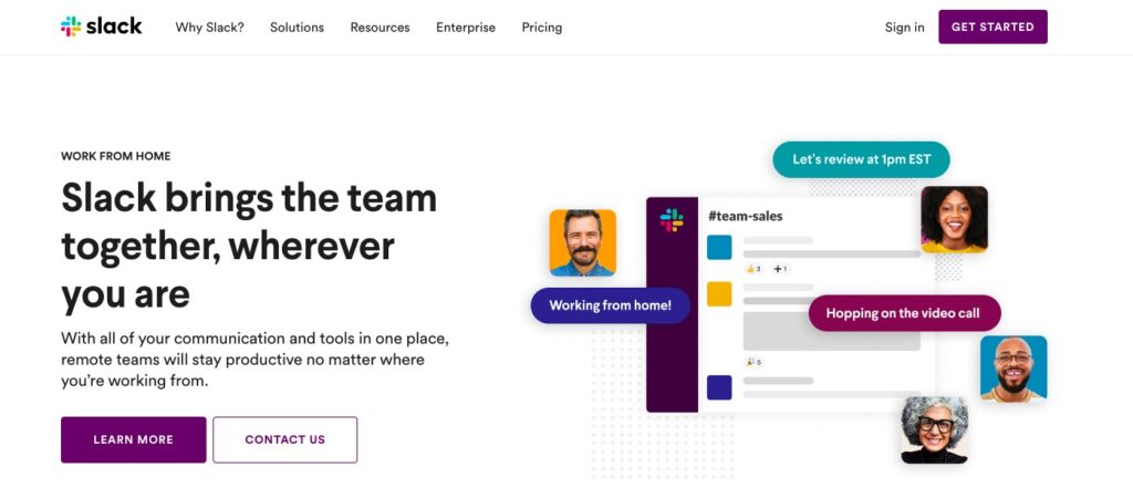 slack for remote work