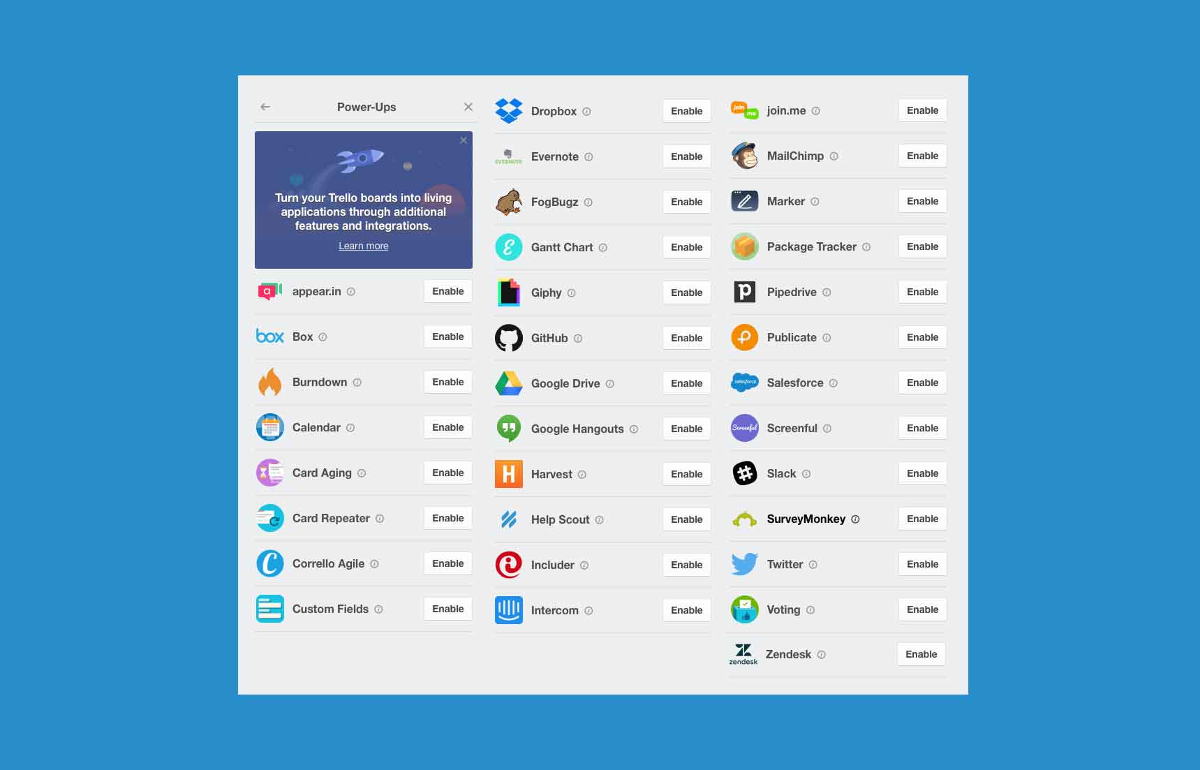 trello power-ups