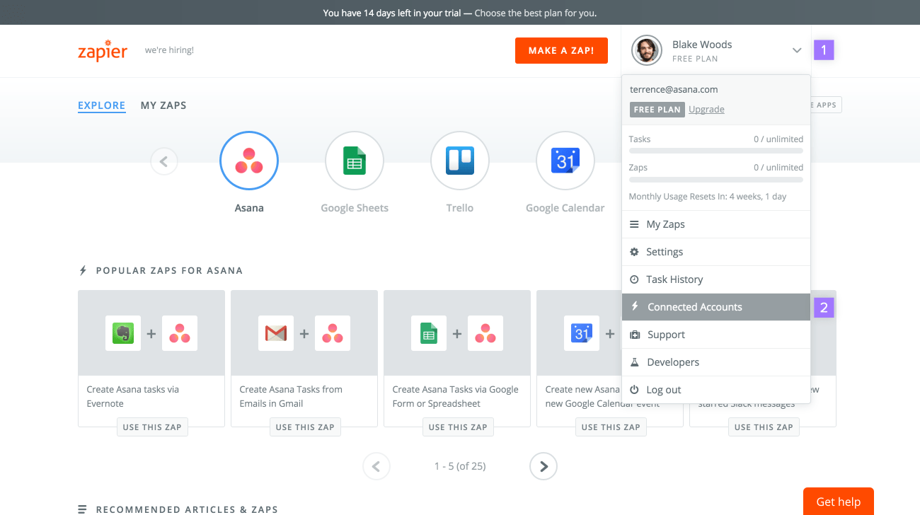 Asana Zapier Integration