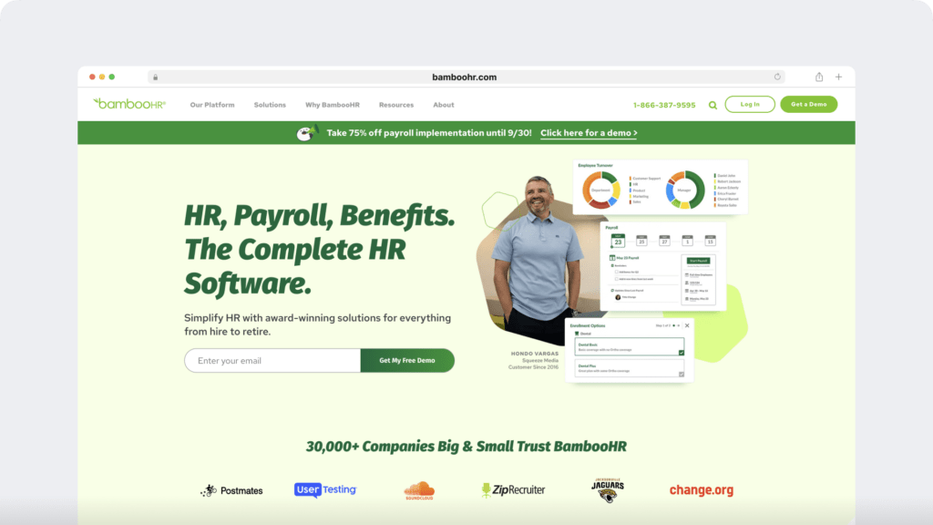 bamboohr homepage