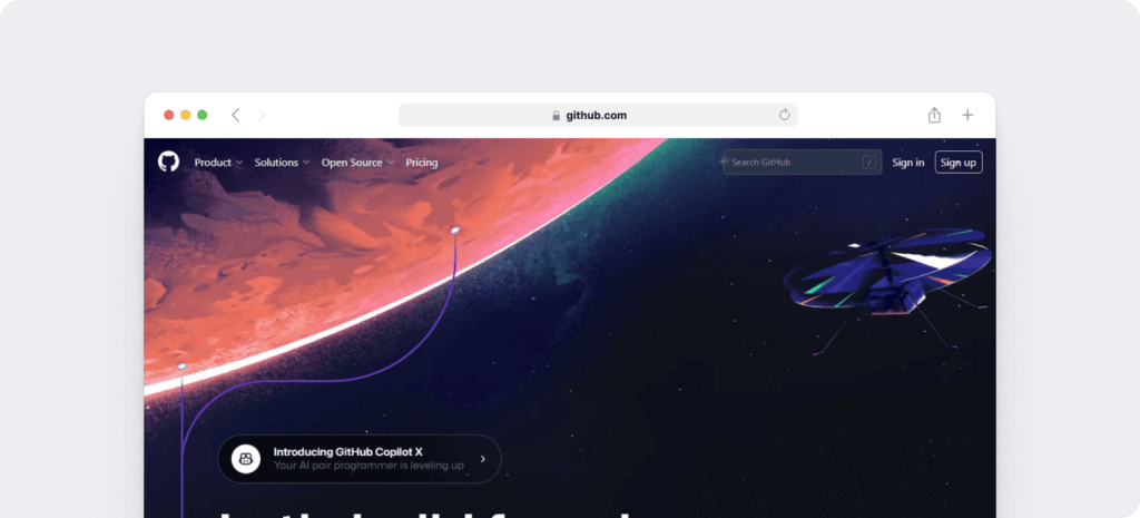 Github homepage