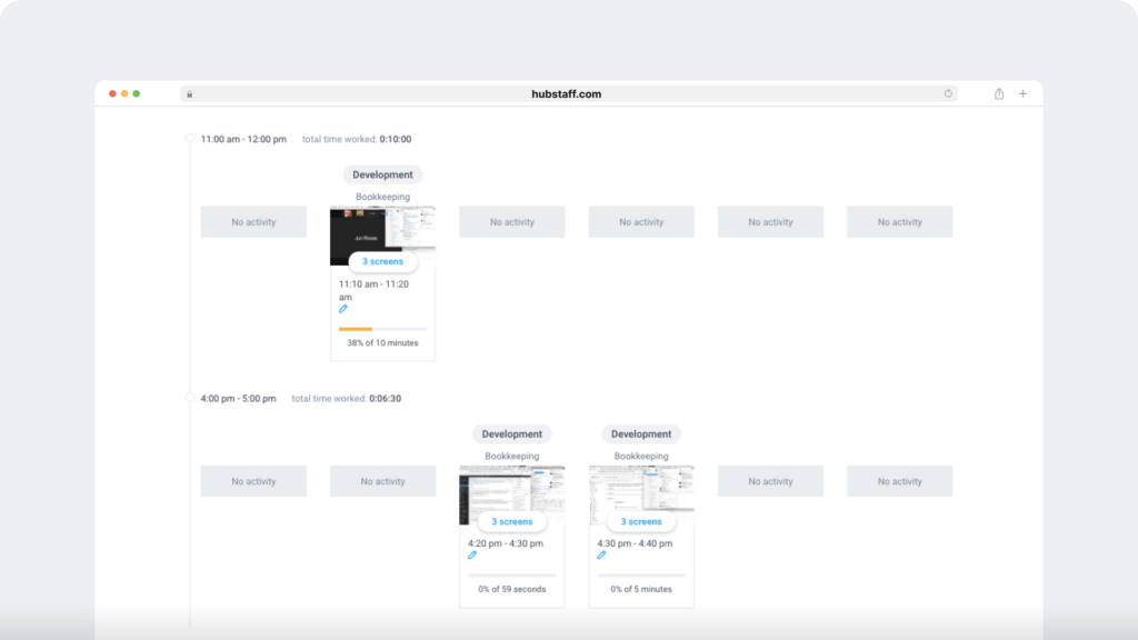 Hubstaff screen monitoring