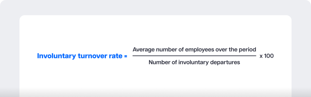 Involuntary turnover rate