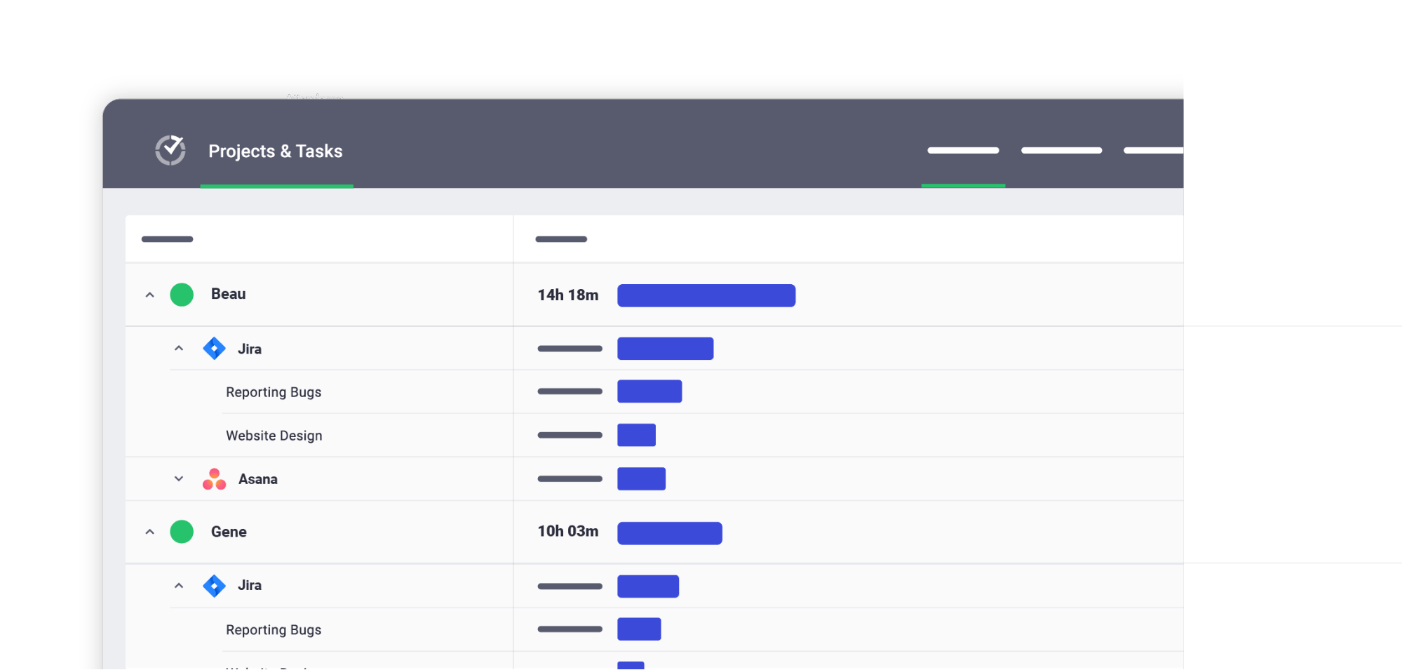 projects and tasks - time doctor