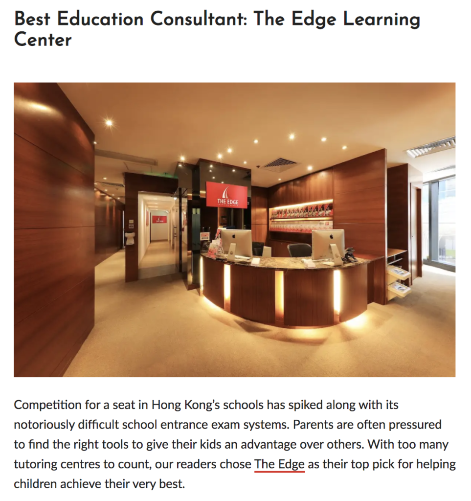 Hong Kong Living The Best Education Consultant in Hong Kong