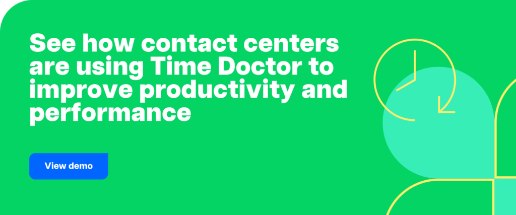 view demo-contact centres productivity and performance